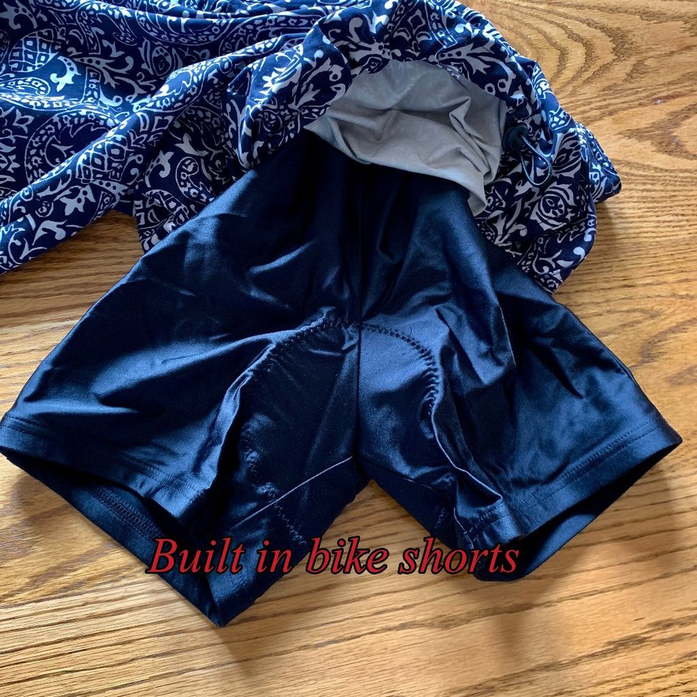 "Prana" Patterned Biking Capris, Euc, Large - image 8